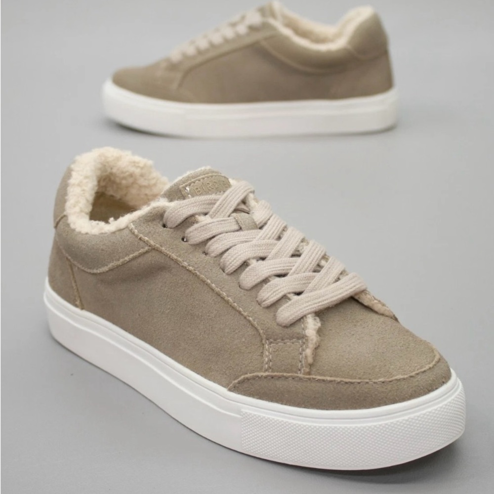 Birdies Taupe Suede Sneakers